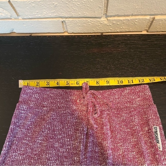 Gymshark Women Small S Slounge Ribbed High Rise Knit Leggings Drawstring Stretch - Picture 6 of 8